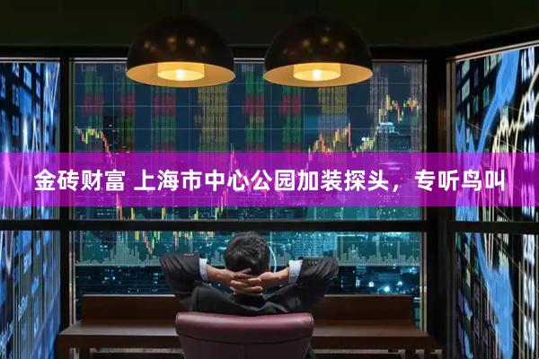 金砖财富 上海市中心公园加装探头，专听鸟叫