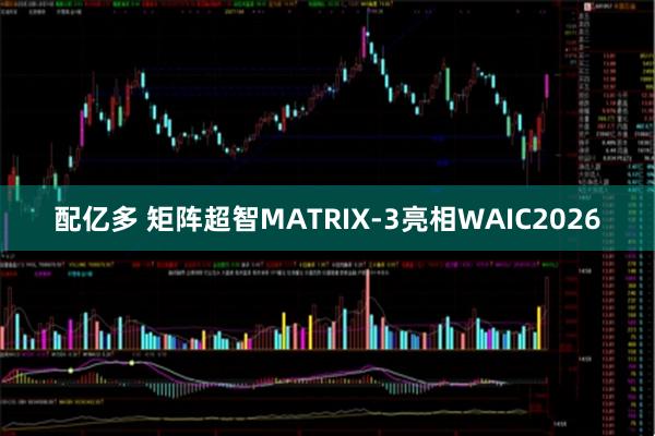 配亿多 矩阵超智MATRIX-3亮相WAIC2026